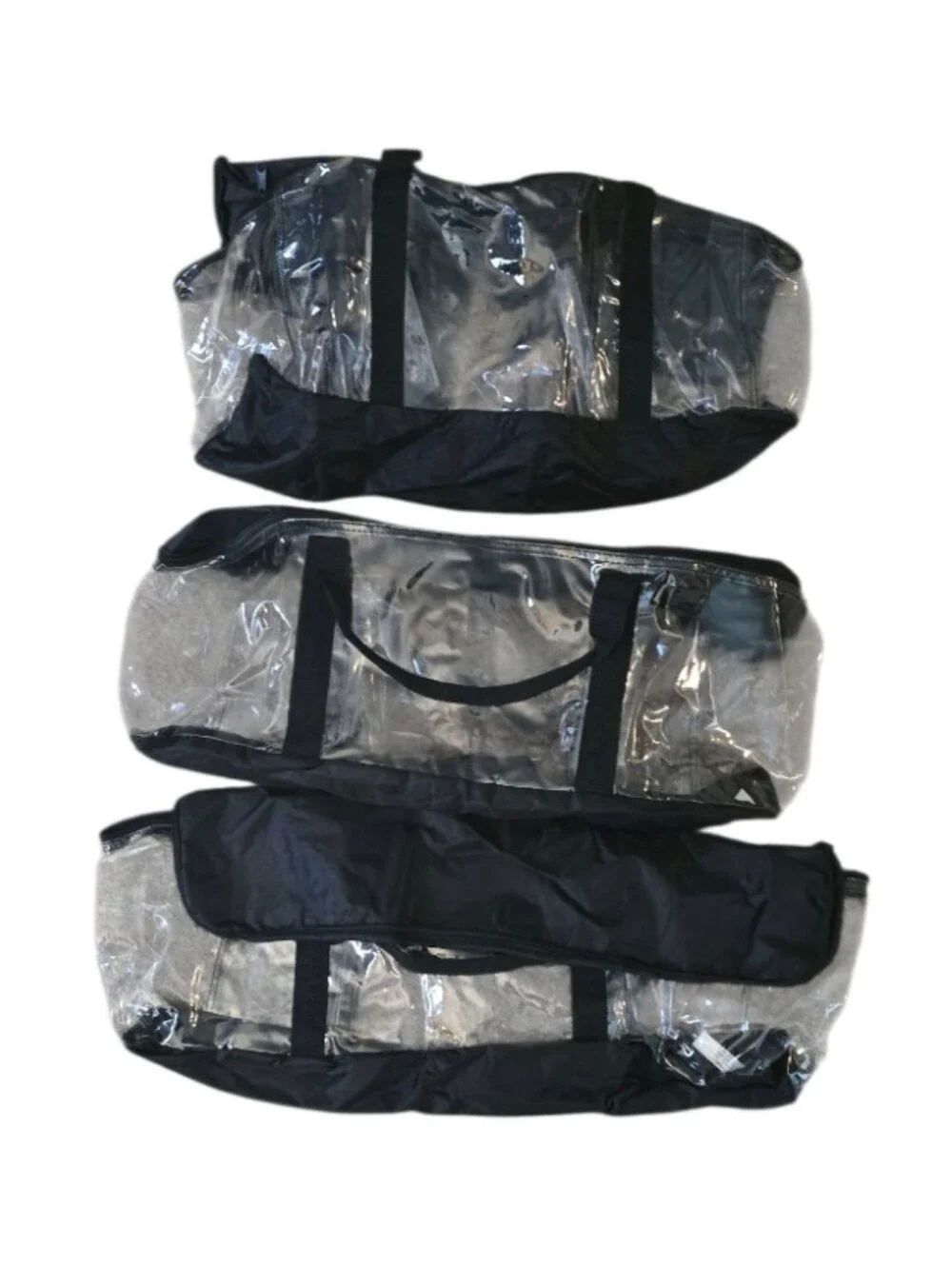 Clear Storage Tote with Black Trim and Handles